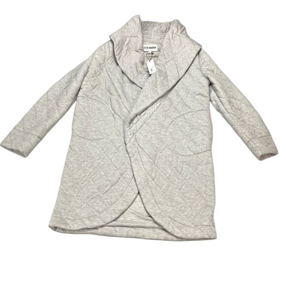 Steve Madden Quilted Open Front Jacket Womens Small Gray NWT$ 119 - Picture 11 of 16